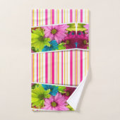 バスルーム用タオルセットフローラ バスタオルセット (ハンドタオル)