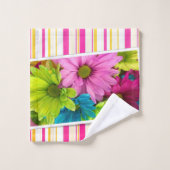 バスルーム用タオルセットフローラ バスタオルセット (ウォッシュタオル)