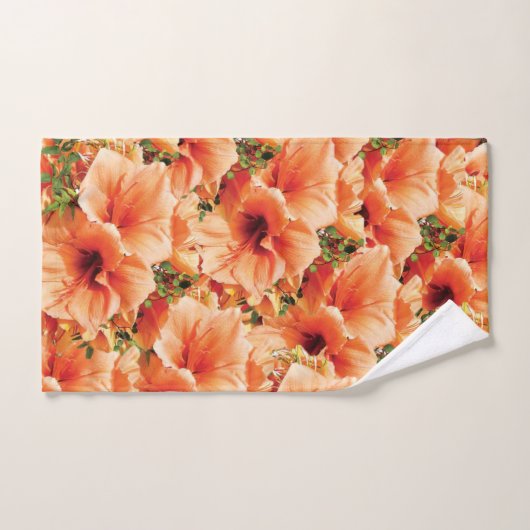 バスルーム用タオルセットフローラ バスタオルセット (ハンドタオル)