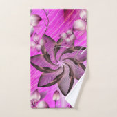 バスルーム用タオルセットフローラ バスタオルセット (ハンドタオル)