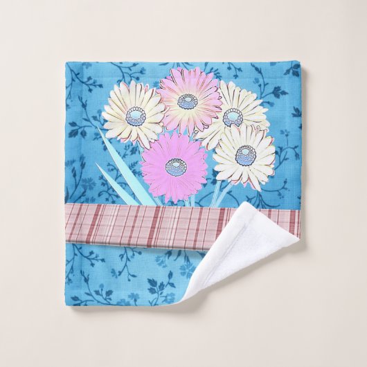 バスルーム用タオルセットフローラ バスタオルセット (ウォッシュタオル)