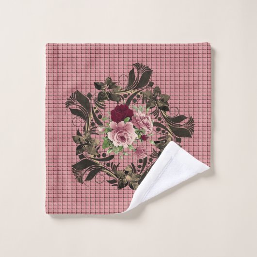 バスルーム用タオルセットフローラ バスタオルセット (ウォッシュタオル)