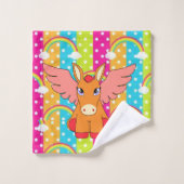 バスルーム用タオルセットロバ バスタオルセット (ウォッシュタオル)