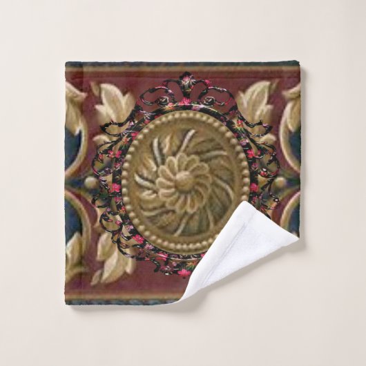 バスルーム用タオルセットヴィンテージ バスタオルセット (ウォッシュタオル)