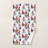 バスルーム用タオルセット美しいサロン バスタオルセット (ハンドタオル)