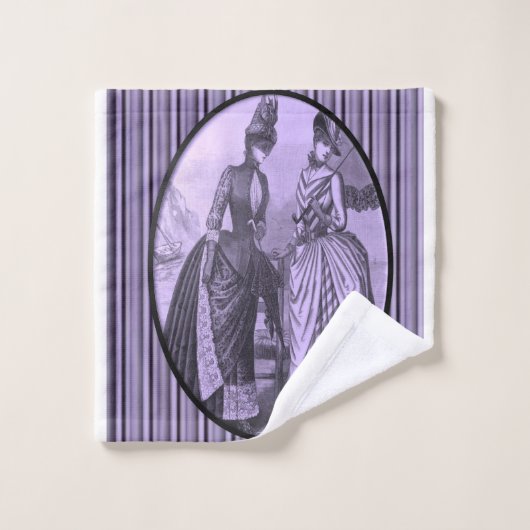 バスルーム用タオルセビクトリアンット バスタオルセット (ウォッシュタオル)