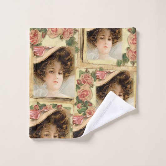 バスルーム用タオルセビクトリアンット バスタオルセット (ウォッシュタオル)