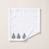 バスルーム用タオル小石 バスタオルセット (ウォッシュタオル)