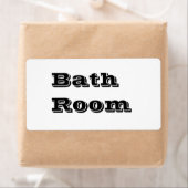 バスルーム白でラベルを移動 ラベル (インサイチュ)