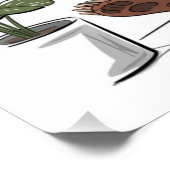 バスルーム素朴のユーモアを今すぐ持ってロッジ ポスター (コーナー)