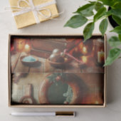 バスルーム素朴デコールクリスマスティッシュペーパー 薄葉紙 (ギフト)