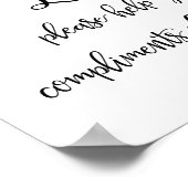 バスルーム結婚バスケットの標識 |レディース ポスター (角)