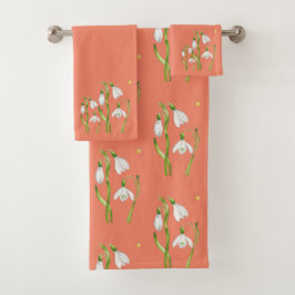 バスルーム自然タオルセットの春 バスタオルセット