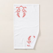 バスルーム葉タオルセットの杉の敷物 バスタオルセット (ハンドタオル)