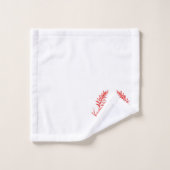 バスルーム葉タオルセットの杉の敷物 バスタオルセット (ウォッシュタオル)