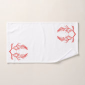 バスルーム葉タオルセットの杉の敷物 バスタオルセット (ハンドタオル)