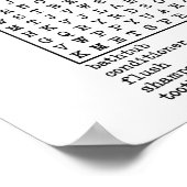 バスルーム語検索 ポスター (角)