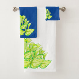 バスルーム調和セットの「緑のタオル」 バスタオルセット