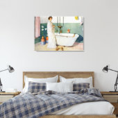 バスルーム・シーン – Lisbeth, pub. in 'Lastst Licht Hin キャンバスプリント (インサイチュ (寝室))