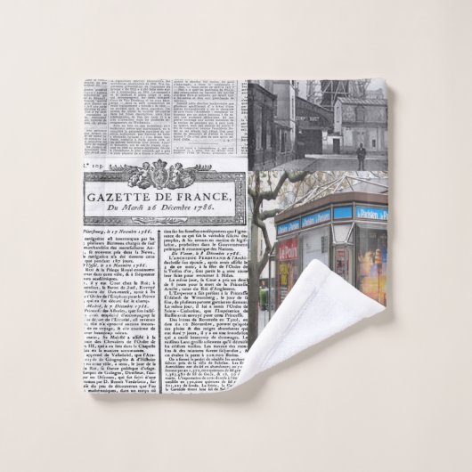 バスルーム・タオルがパリ・フランス新聞に掲載 バスタオルセット (ウォッシュタオル)