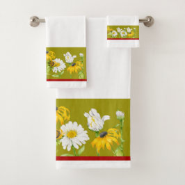 バスルーム・タオルのセットでうれしそうな夏 バスタオルセット