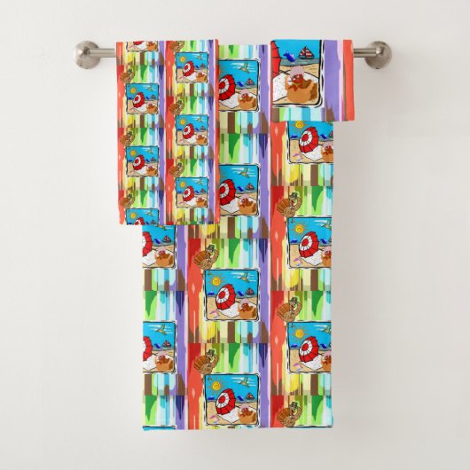 バスルーム・タオルセットサンクスギビングビーチトルコ バスタオルセット (インサイチュ)