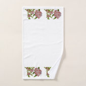 バスルーム・タオル・セットに染み出る牡丹 バスタオルセット (ハンドタオル)