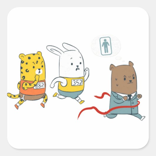 バスルーム・マラソン スクエアシール (正面)