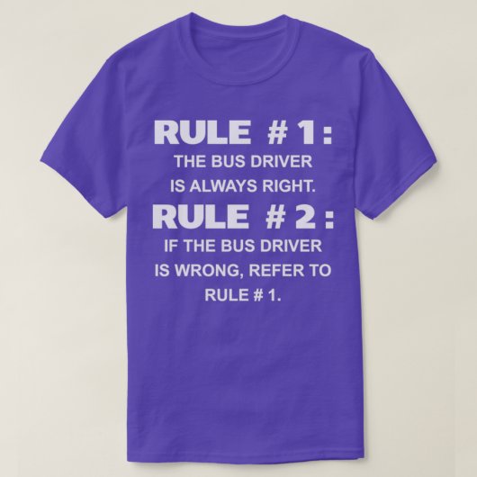 バスルール常に正しい Tシャツ (デザイン正面)