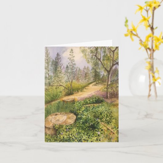 バスレイクでつまずいた カード (黄色い花)