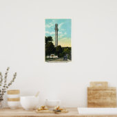 バスレリーフ、 浮き彫りタブレットとピルグリムメモリアルビュー ポスター (キッチン)