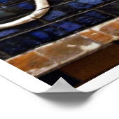 バスレリーフ、 浮き彫り、イシュタールライオンゲート – イスタンブール ポスター (角)