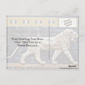 バスレリーフ、 浮き彫り、イシュタールライオンゲート – イスタンブール ポストカード (裏面)