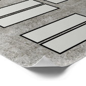 バスロゴグレイグランジコーンホールトーナメントスコア ポスター (角)