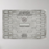 バスロゴグレイグランジコーンホールトーナメントスコア ポスター (正面)