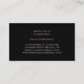 バスローブバラ金ゴールド 名刺 (裏面)