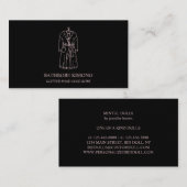 バスローブバラ金ゴールド 名刺 (正面/裏面)