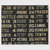 バスロール60lb Decoupage紙 ラッピングペーパー (フラット)