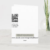 バスーンかSteampunkのより遅いカーニバル カード (裏面)