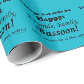 バスーンで私は幸せになる ラッピングペーパー (ロールコーナー)