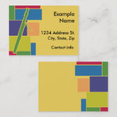 バスーンのColorblocksのプロフィールカード 名刺 (正面/裏面)