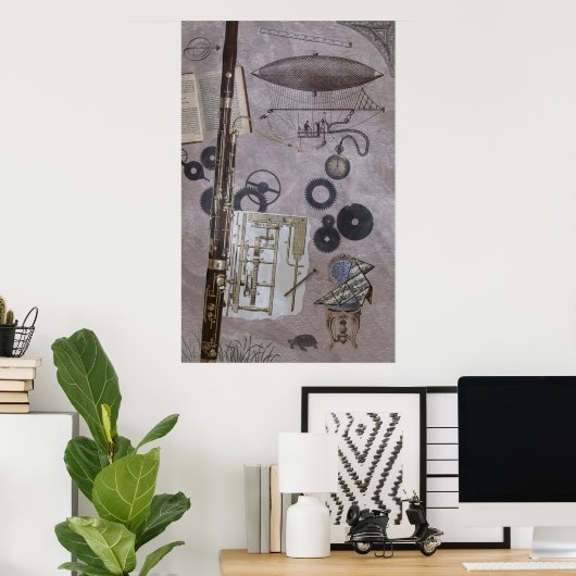 バスーンまたはそれ以降のスチームパンクカーニバル ポスター (ホームオフィス)