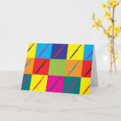 バスーンポップ・アートのアート カード (黄色い花)