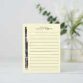 バスーンミュージシャンミュージック先生ウッドウィンド サンキューカード (スタンド正面)