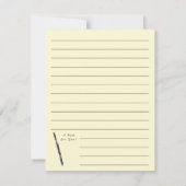 バスーンミュージシャンミュージック先生ウッドウィンド サンキューカード (裏面)