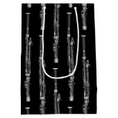 バスーンミュージシャンミュージック先生ウッドウィンド ミディアムペーパーバッグ (裏面)