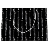 バスーンミュージシャンミュージック先生ウッドウィンド ラージペーパーバッグ (正面)