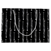 バスーンミュージシャンミュージック先生ウッドウィンド ラージペーパーバッグ (裏面)