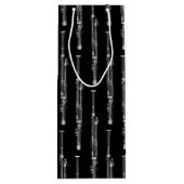 バスーンミュージシャンミュージック先生ウッドウィンド ワインギフトバッグ (裏面)