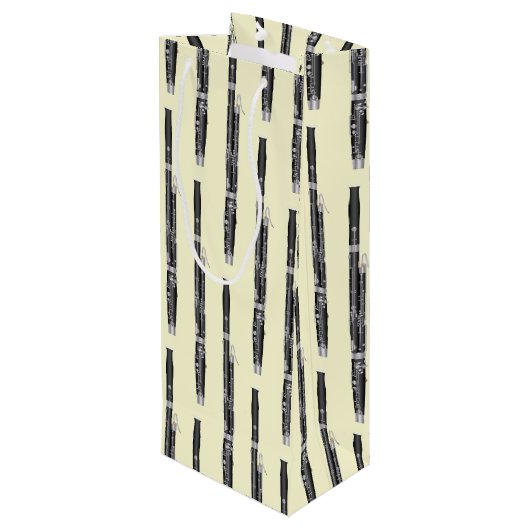 バスーンミュージシャンミュージック先生ウッドウィンド ワインギフトバッグ (裏面アングル)